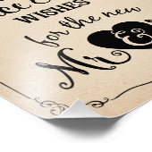 Impression Photo conseils et bons souhaits signer vieux papier styl (Coin)