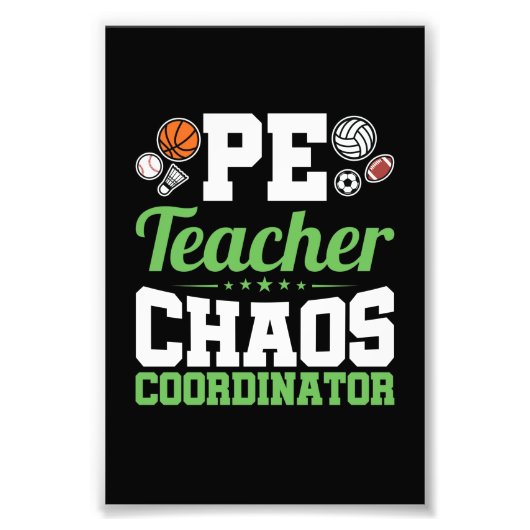 Impression Photo Coordinateur PE Teacher Chaos (Devant)