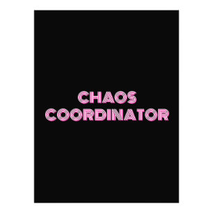 IMPRESSION PHOTO COORDONNATEUR CHAOS