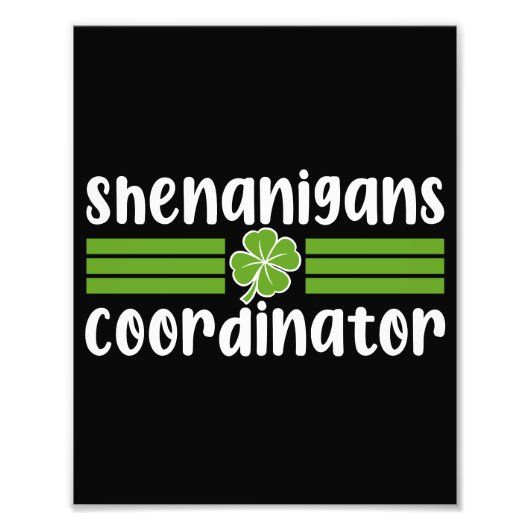 Impression Photo Coordonnateur de Shenanigans St Patrick's Day (Devant)