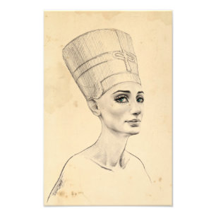 Impression Photo Copie antique de texture de papyrus de portrait de