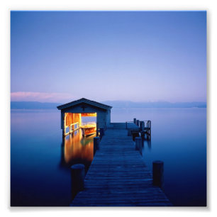 Impression Photo Copie de coucher du soleil du lac Tahoe