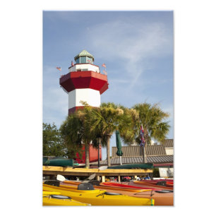 Impression Photo Copie de mur de Hilton Head de ville de port