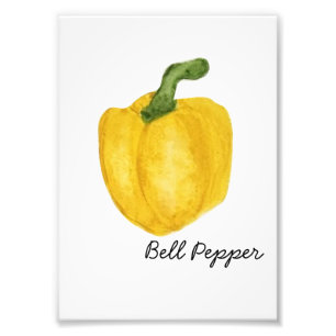 Impression Photo Copie de paprika d'aquarelle