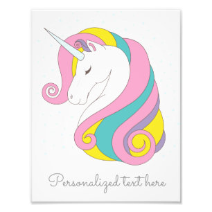 Impression Photo Copie personnalisable de licorne