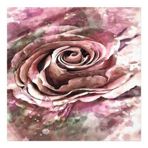 Impression Photo Corail brûlé et marais du désert Rose artistique