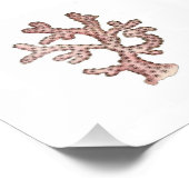 Impression Photo Corail rose Océan Salle de bain nautique (Coin)