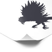 Impression Photo Corbeau noir volant - Choisir la couleur arrière - (Coin)