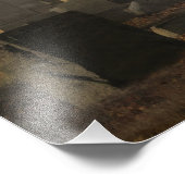 Impression Photo Corneilles du cimetière d'Halloween (Coin)