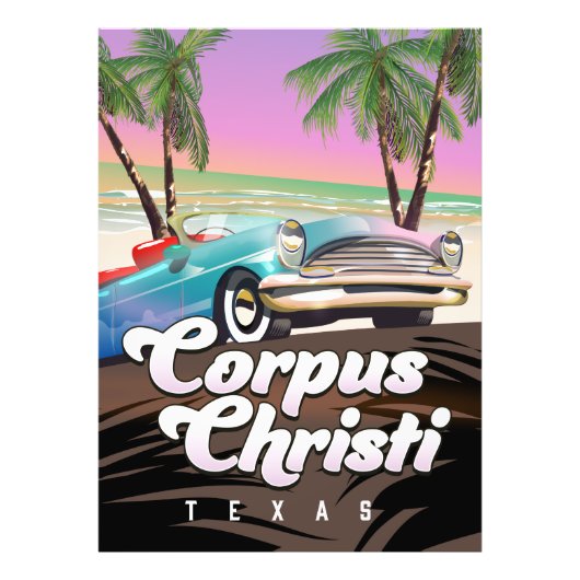 Impression Photo Corpus Christi Texas affiche de vacances (Devant)