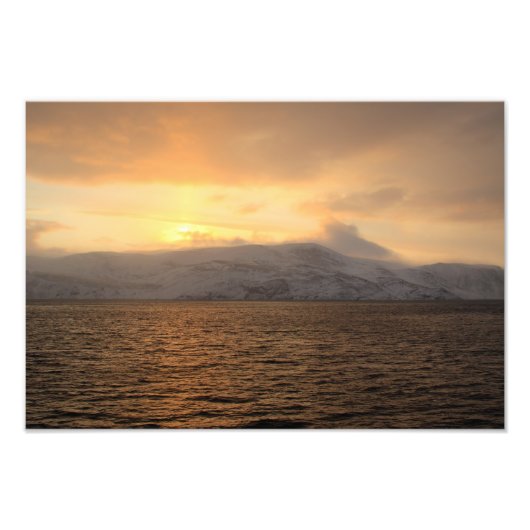 Impression Photo Côte d'hiver de la Norvège (Devant)