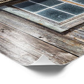 Impression Photo Côté Grange Avec Fenêtre (Coin)