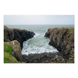 Impression Photo Côte rocheuse d'Irlande du Nord