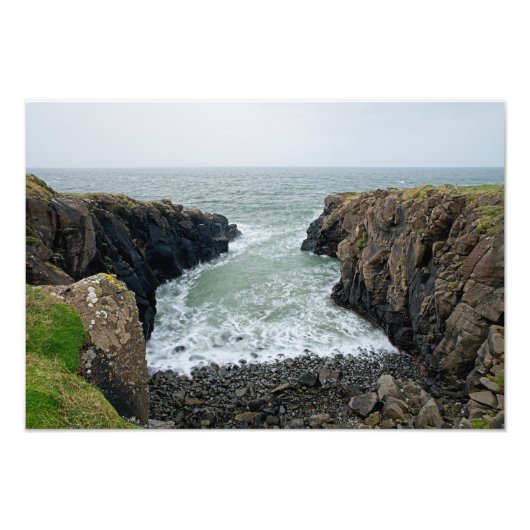 Impression Photo Côte rocheuse d'Irlande du Nord (Devant)
