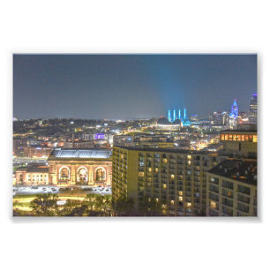 Impression Photo Coucher de Kansas City, Missouri, la nuit