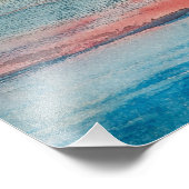 Impression Photo Coucher de soleil à l'aquarelle (Coin)