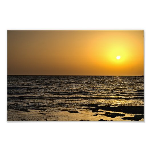 Impression Photo Coucher de soleil à Paphos, Chypre (2485) (Devant)