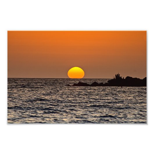 Impression Photo Coucher de soleil à Paphos, Chypre (2532) (Devant)