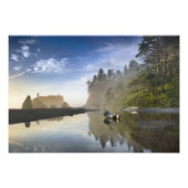 Impression Photo Coucher de soleil à Ruby Beach, Parc National Olym (Devant)