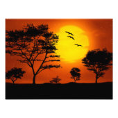 Impression Photo Coucher de soleil africain (Devant)