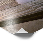 Impression Photo Coucher de soleil au Musée du Louvre, Paris, Franc (Coin)