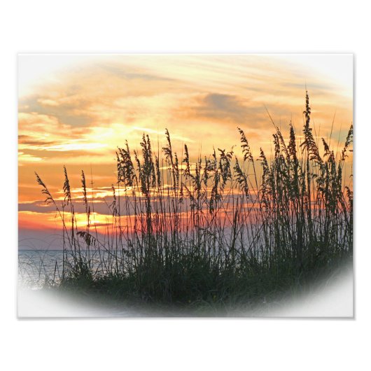 Impression Photo Coucher de soleil brillant (Devant)