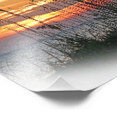 Impression Photo Coucher de soleil brillant (Coin)