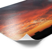 Impression Photo Coucher de soleil coloré (Coin)