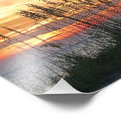 Impression Photo Coucher de soleil coloré sur la plage (Coin)