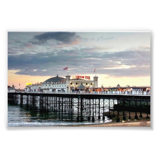 Impression Photo Coucher de soleil de Brighton Pier (Devant)