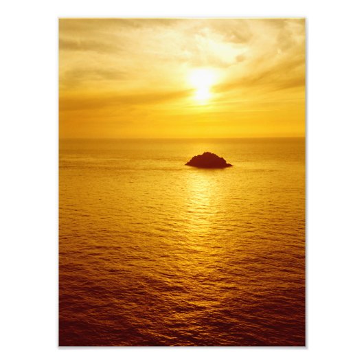 Impression Photo coucher de soleil de Cornwall (Devant)