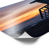 Impression Photo Coucher de soleil de l'heure d'or - Venice Beach, (Coin)