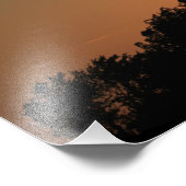 Impression Photo Coucher de soleil de moulin à vent du Kansas, nuag (Coin)