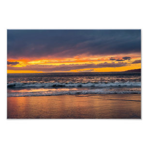 Impression Photo Coucher de soleil de pointe - Marina Del Rey, Cali