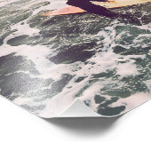 Impression Photo Coucher de soleil d'été surf (Coin)