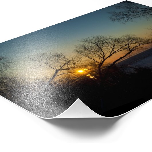 Impression Photo Coucher de soleil doux (Coin)