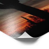 Impression Photo Coucher de soleil du désert de Sonoran Arizona ave (Coin)