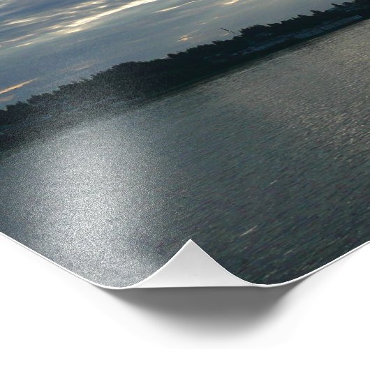 Impression Photo Coucher de soleil en Colombie-Britannique (Coin)