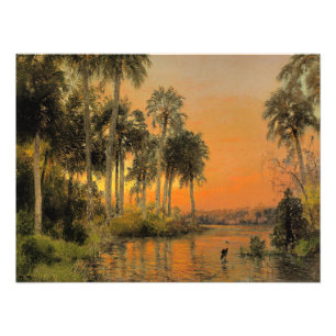 Impression Photo Coucher de soleil en Floride par Hermann Herzog