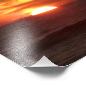 Impression Photo Coucher de soleil flamboyant (Coin)