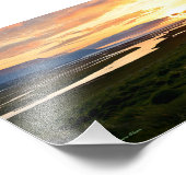 Impression Photo Coucher de soleil islandais (Coin)