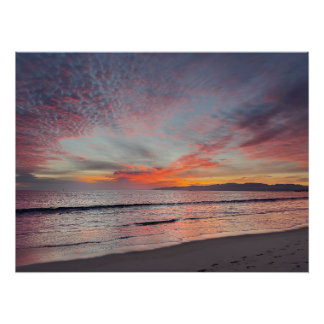 Impression Photo Coucher de soleil magnifique - Marina Del Rey, CA