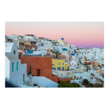 Coucher de soleil parfait à Santorin