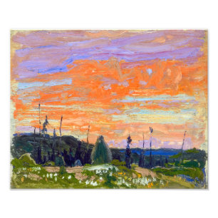 Impression Photo Coucher de soleil printanier, parc Algonquin Tom