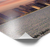 Impression Photo Coucher de soleil profond Chicago (Coin)