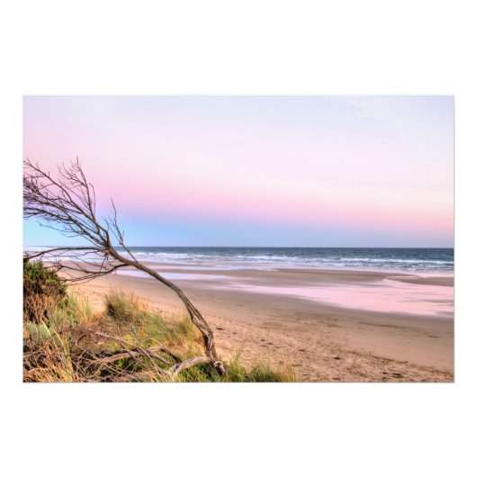 Impression Photo Coucher de soleil rose (Devant)
