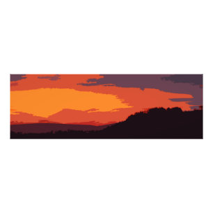 Impression Photo Coucher de soleil simplifié