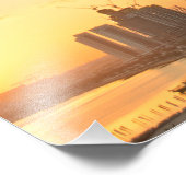 Impression Photo Coucher de soleil sur Doha, Qatar (Coin)