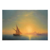 Impression Photo Coucher De Soleil Sur Ischia, Aivazovsky (Devant)