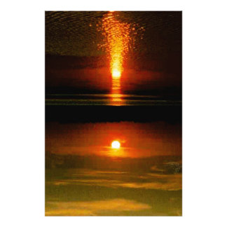 Impression Photo Coucher de soleil sur l